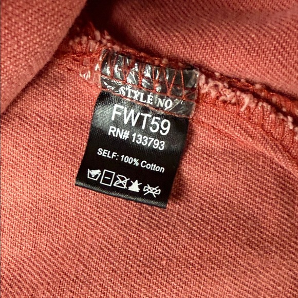 POL Pink Distressed Denim Plaid Patchwork Shirt Jacket Women's M - Picture 8 of 10